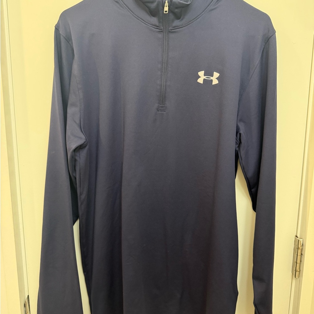 Under Armour Dark Blue Cold Gear  3/4 zip Pullover